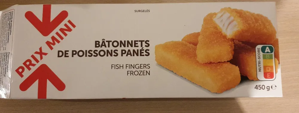Bâtonnets de poissons panés