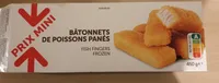 Bâtonnets de poissons panés