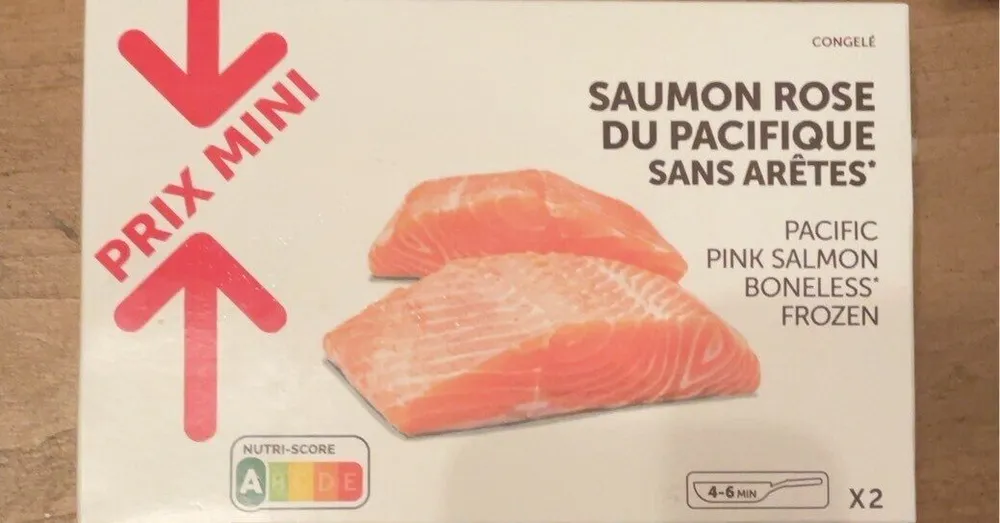 Saumon rose du pacifique sans arêtes