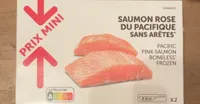 Saumon rose du pacifique sans arêtes