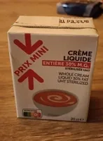 Crème liquide entière 30% MG