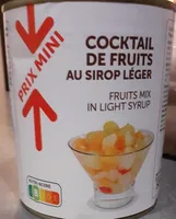 Cocktail de fruits au sirop léger