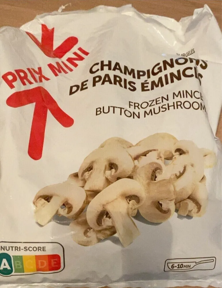 Champignons de Paris émincés