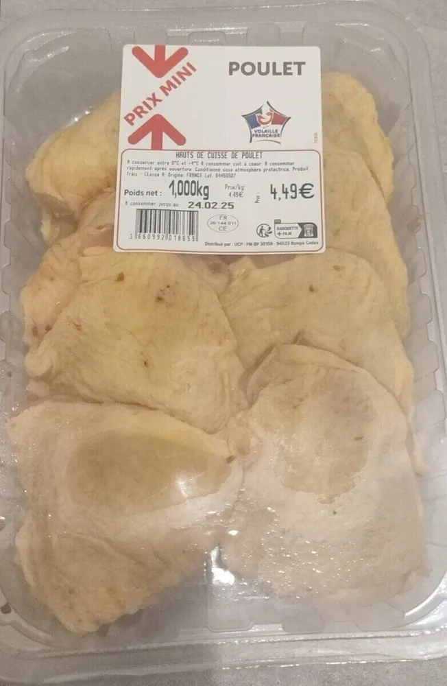 hauts de cuisse de poulet