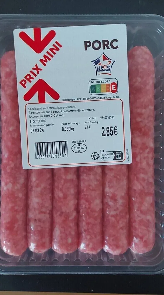 Chipolata de porc