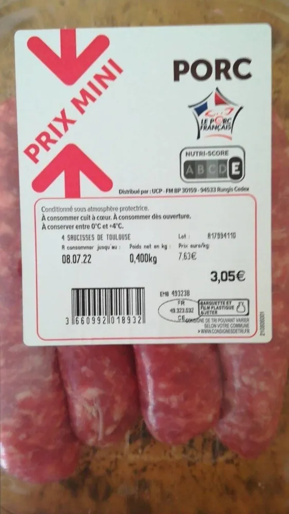 Saucisses de Toulouse