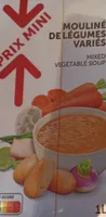 Mouliné de légumes variés prix mini Super U