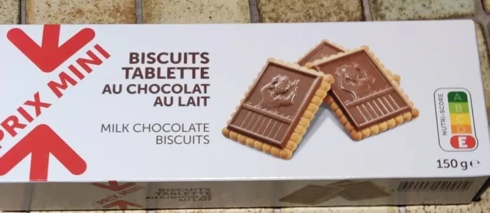 Biscuits tablette au chocolat au lait