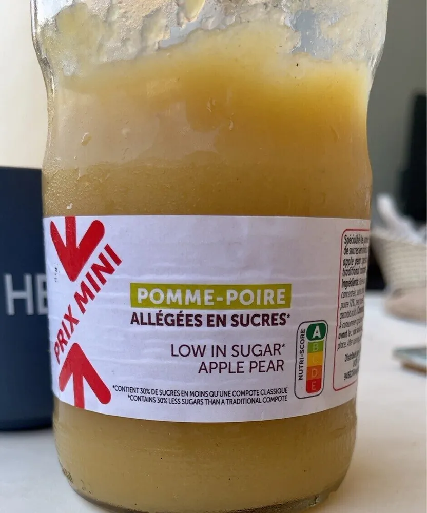 Pomme-Poire allégée en sucre