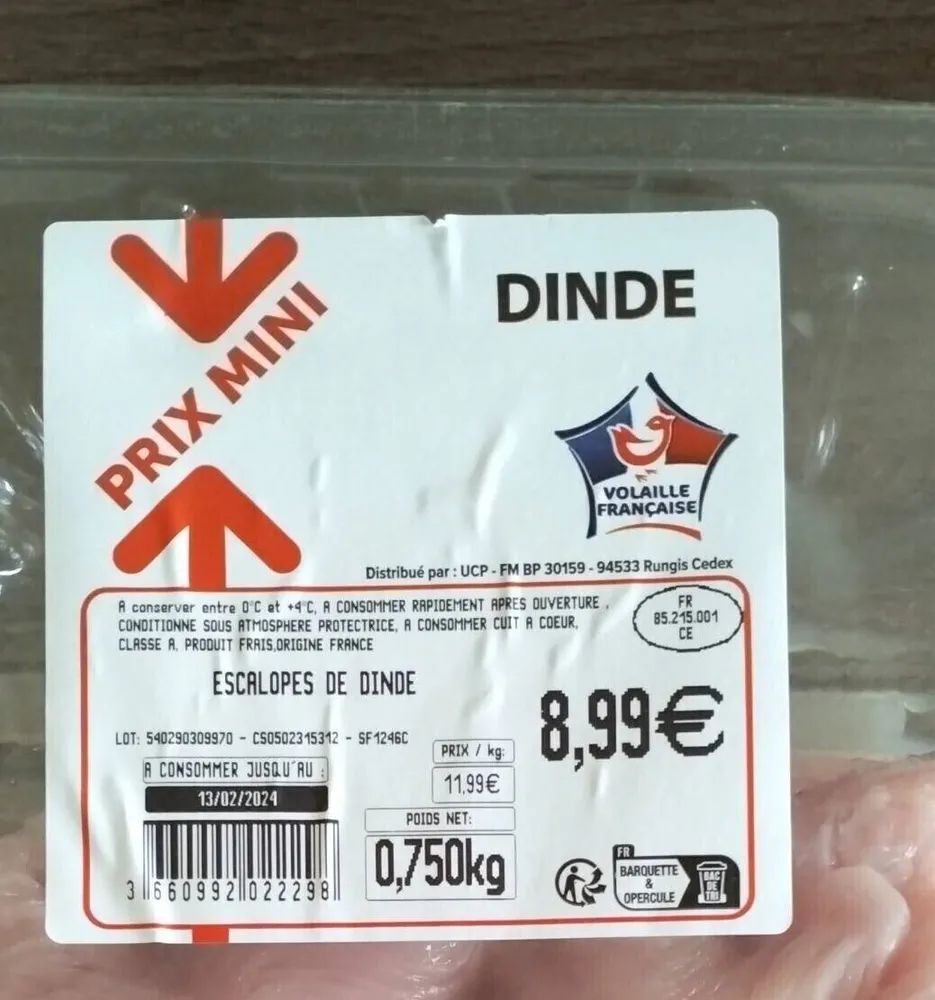 Escalopes de dinde