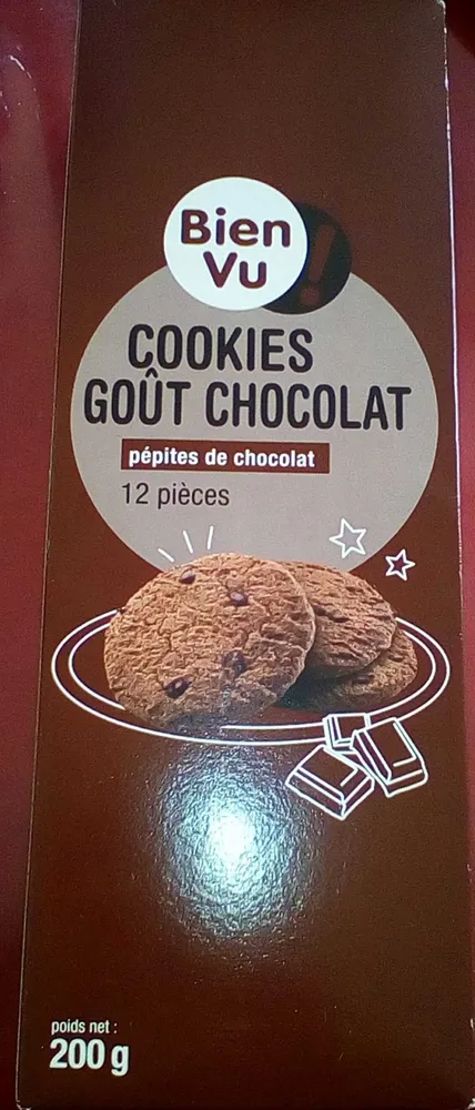 Cookies goût chocolat Pépites de chocolat