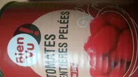 Tomates entières, pelées, au jus