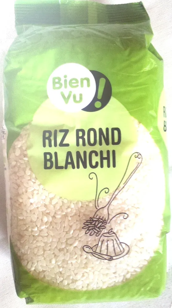 Riz rond blanchi