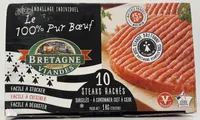 Le 100% Pur Bœuf - 10 steaks hachés surgelés