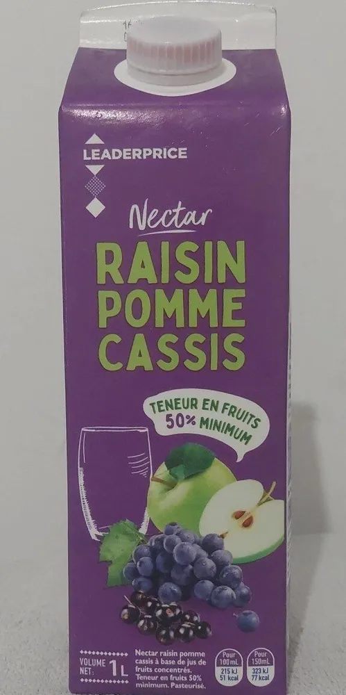 Nectar raisin pomme cassis