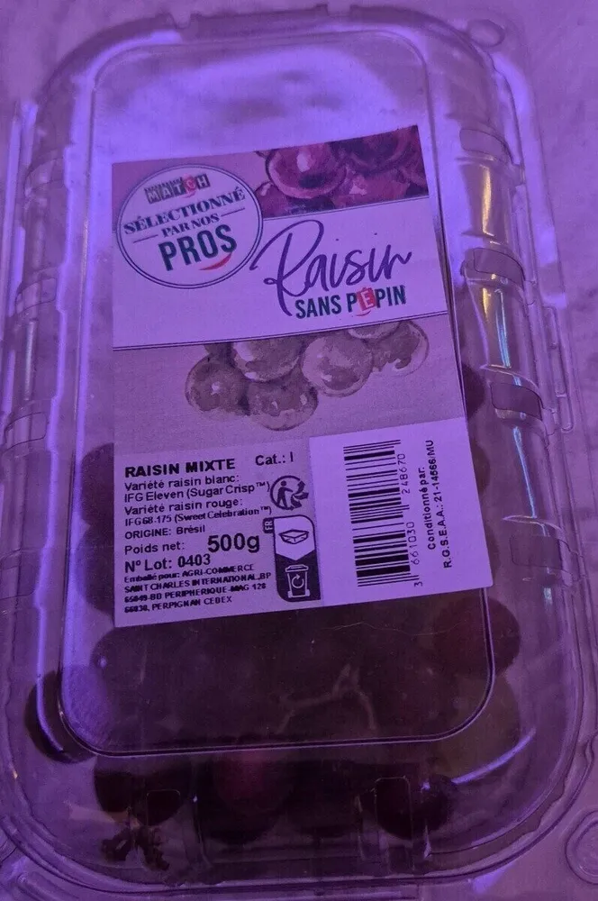 Raisin sans pepin