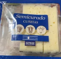 Queso semicurado cuñitas