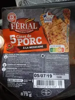 5 côtes de porc à la mexicaine