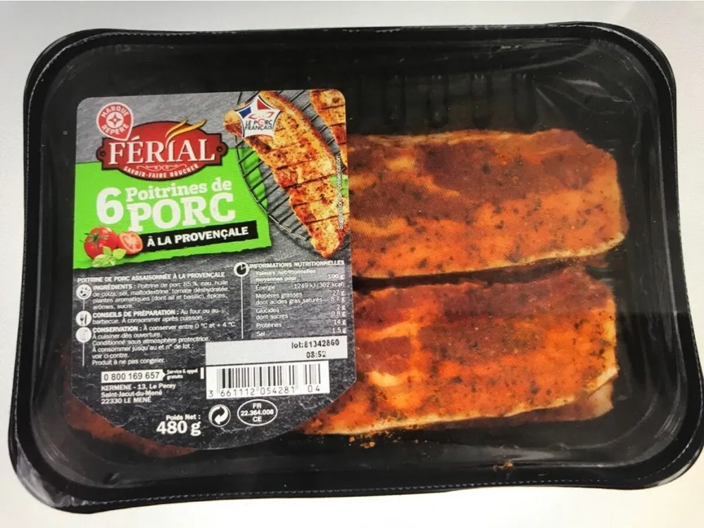 Poitrine porc a la provencale