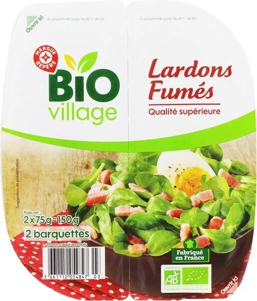 Lardons supérieurs fumés 2 x 75 g