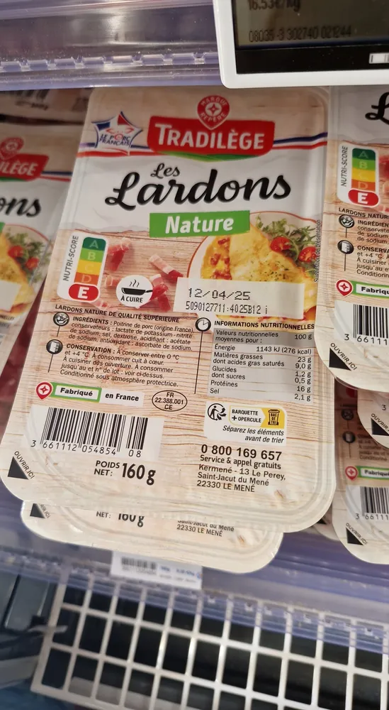 Lardons nature