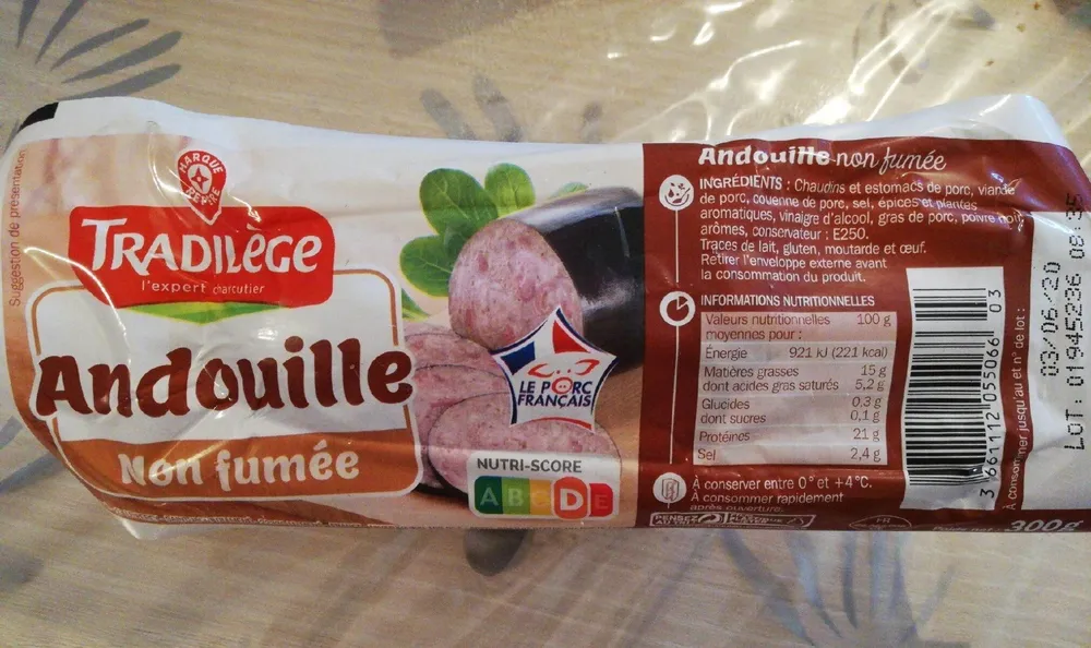Andouille non fumée