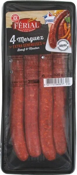 Merguez dégustation 'longues' x 4