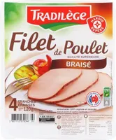 Filet de poulet braisé x 4 tranches