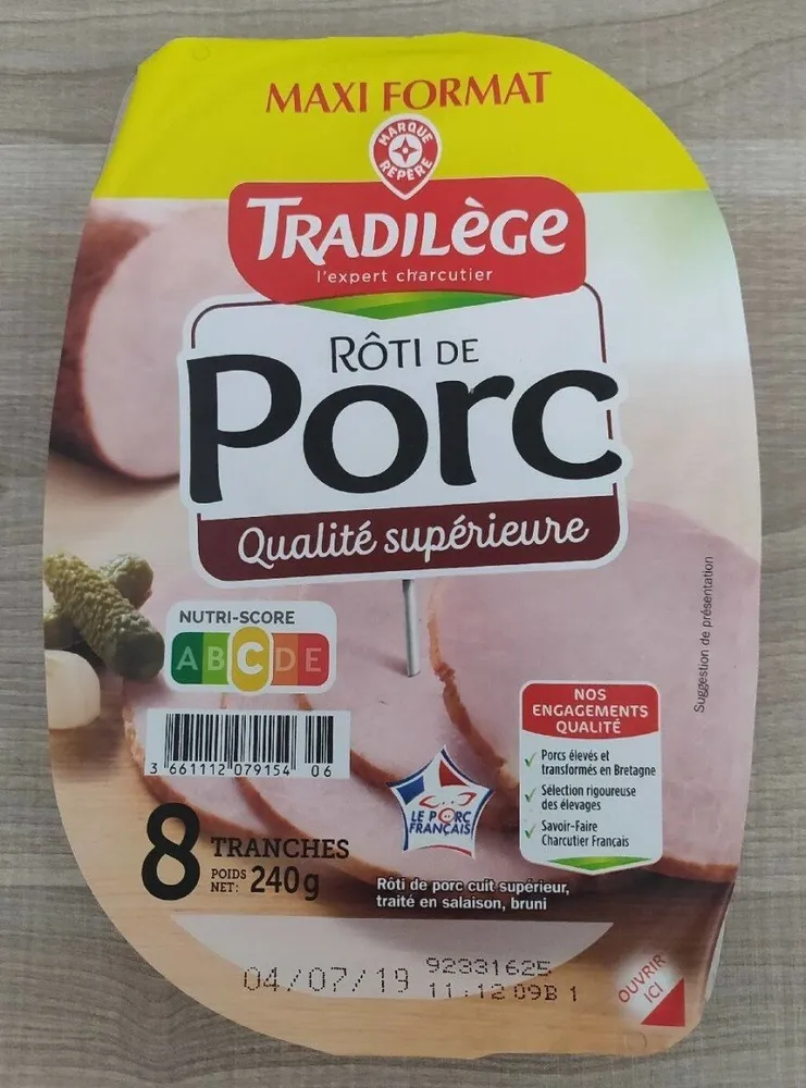 Rôti de Porc Qualité supérieure 8tr