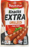 Knacks extra généreuses grillées x 4