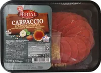 Carpaccio de boeuf et sa marinadehuile de noisette / vinaigre balsamique 18 tranches