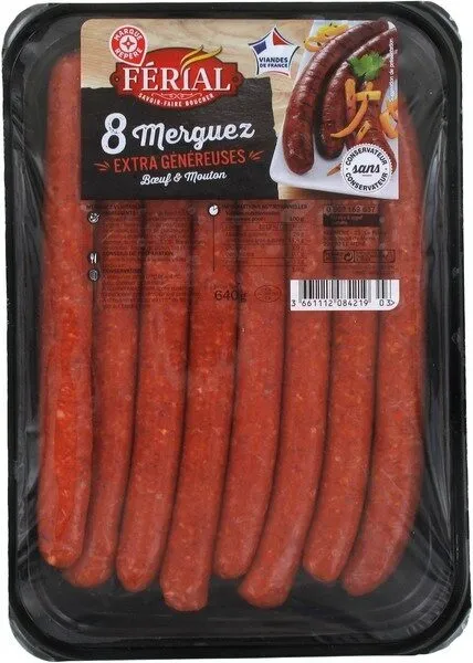 Merguez dégustation 'longues' x 8
