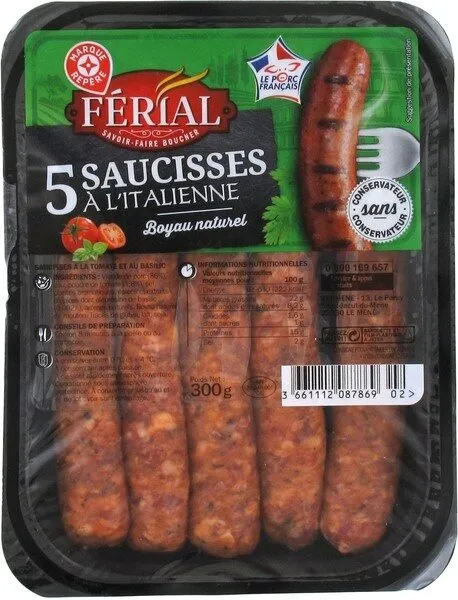 Saucisse a l italienne x5 300g(s)