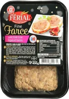 Farce fine avec foie gras, figues et raisins
