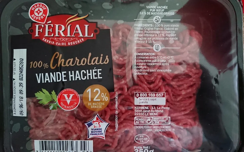Viande haché 100% Charolais