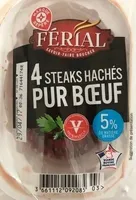 4 steack hachés pur boeuf
