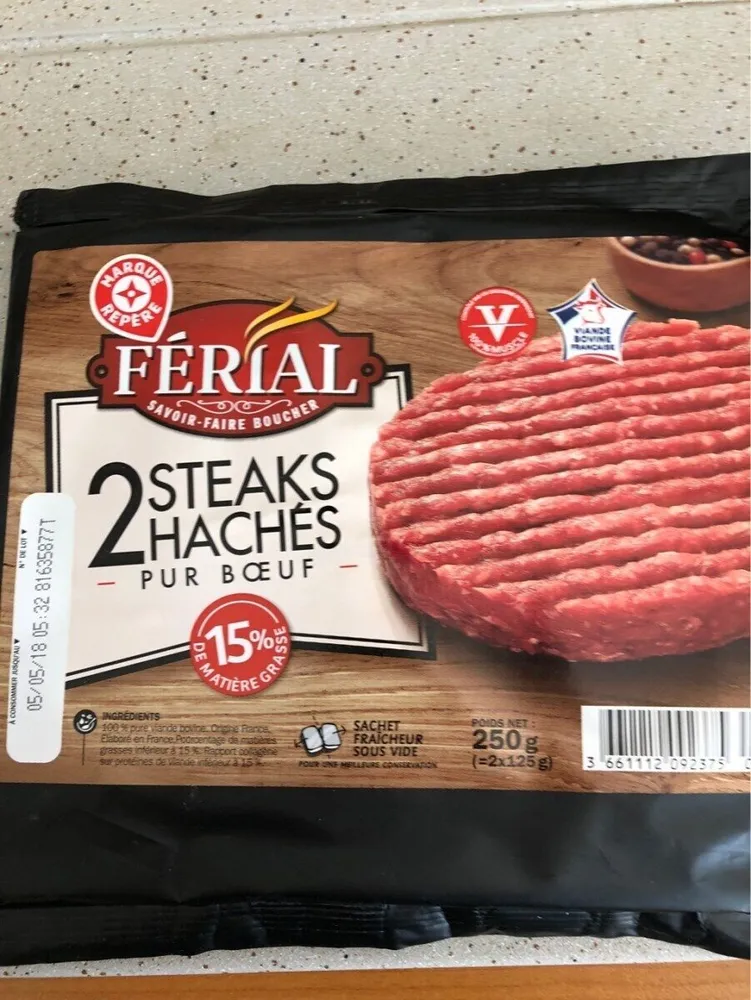 Steak Haché Pur Bœuf 15%