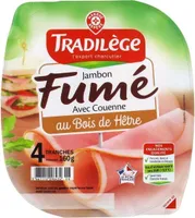 Jambon supérieur fumé 4 tranches
