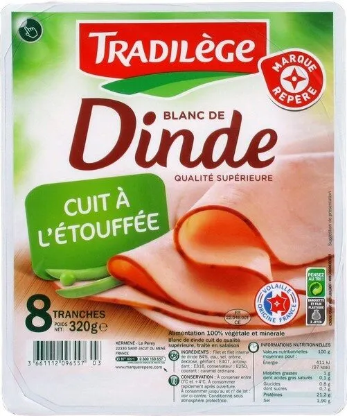 Blanc de dinde Tradilège 8 tranches