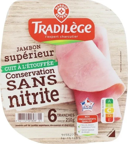 Jambon sup dd 6t sans nitrites