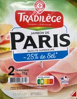 Jambon de Paris qualité supérieure -25% de sel