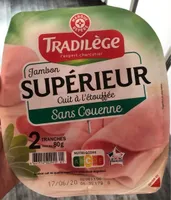 Jambon supérieur cuit à l'étouffée