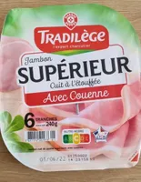 Jambon Supérieur - Cuit à l'Étouffée avec Couenne