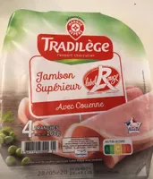 Jambon supérieur avec couenne label rouge