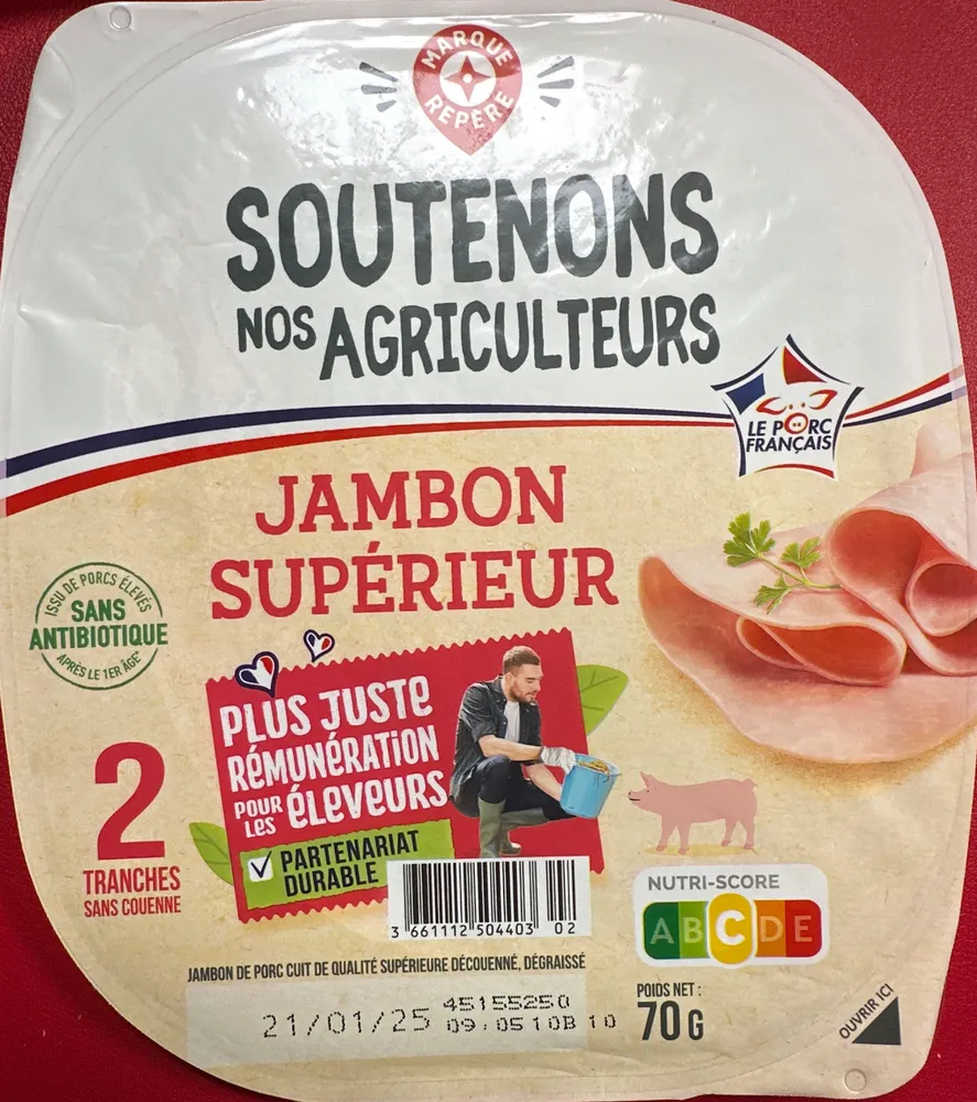 Jambon supérieur