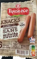 Knacks sans nitrite