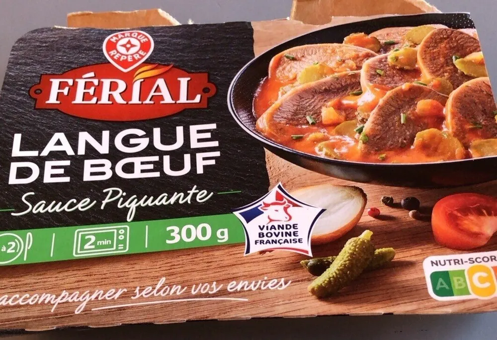 Langue de boeuf, sauce piquante