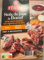 Noix de joue de boeuf et sa sauce cuisinée