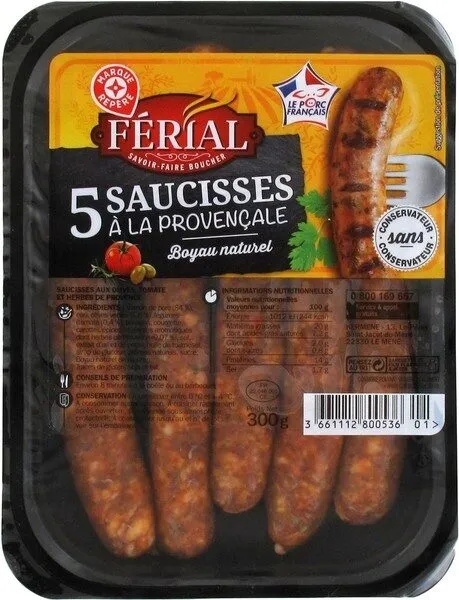 Saucisses à la provençale x 5