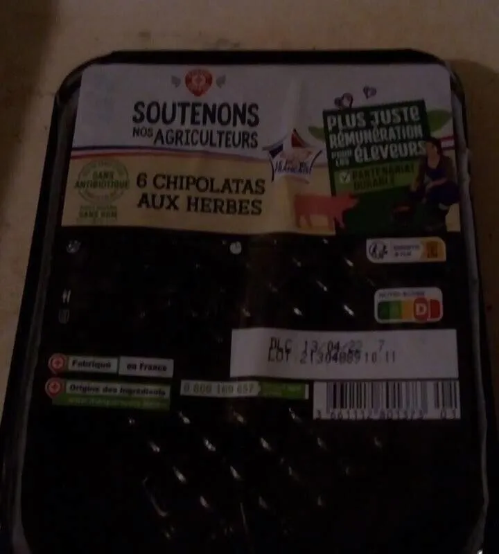 6 Chipolatas aux herbes